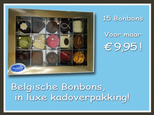 Heerlijke bonbons in mooie kadoverpakking!